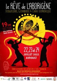 Rêve de l'aborigène: Affiche du festival du rêve de l'aborigène 2022 